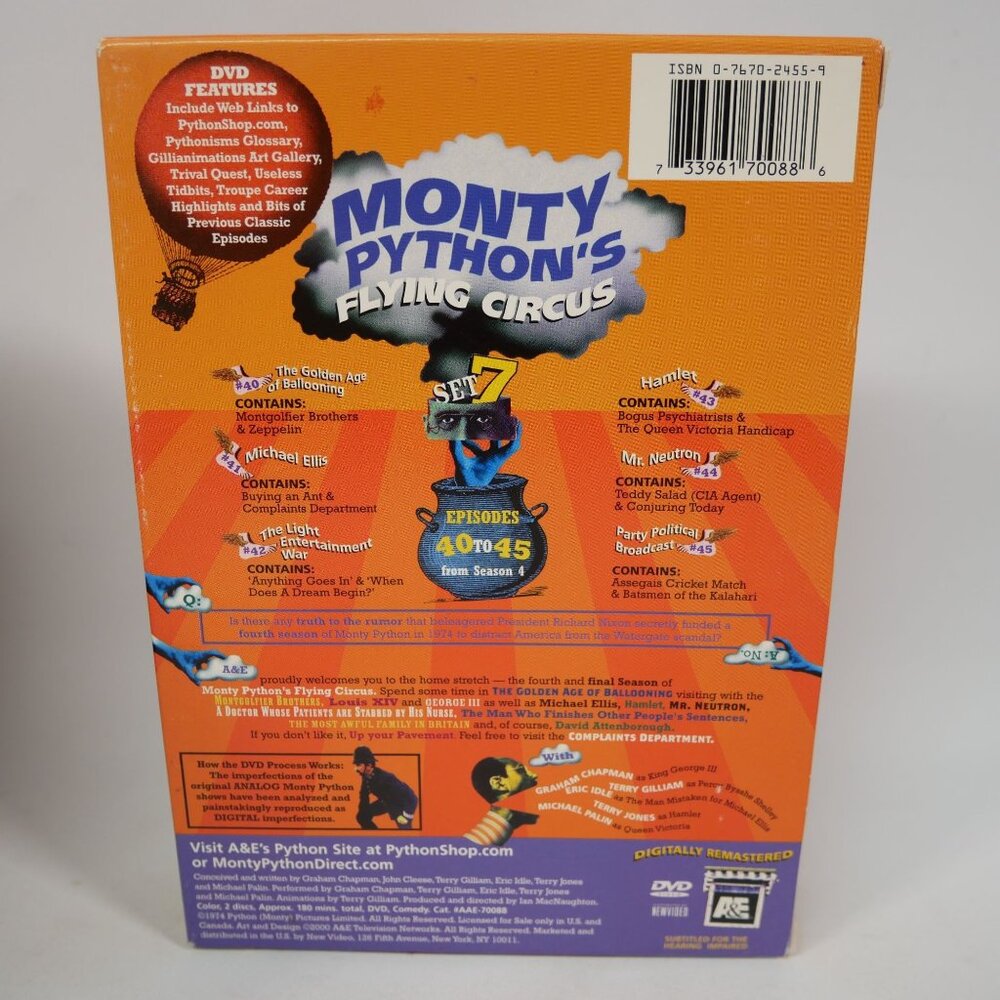 Monty Pythons Flying Circus Complete Series DVD Box Sets Remastered TESTED - Picture 15 of 15